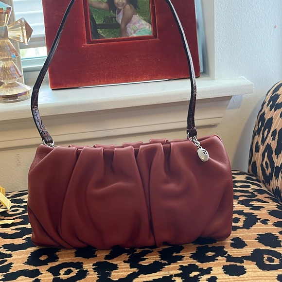 STAUD Handbags - Staud all lambskin leather with alligator handle